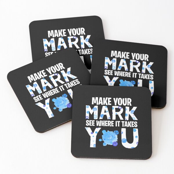 Item preview, Make Your Mark See Where It Takes You, DOT Blue designed and sold by TokoBelia.