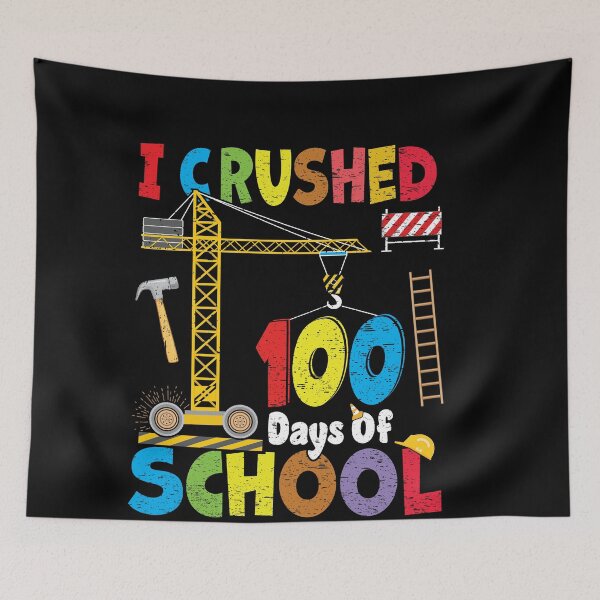 Item preview, I Crushed 100 Days Of School Construction Vehicle Kids Boys designed and sold by Waleedw.