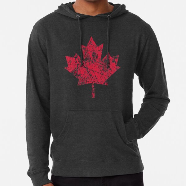 Canadian Maple Leaf Grunge Distressed Style Champion (Sportswear) Pullover Hoodie | Redbubble