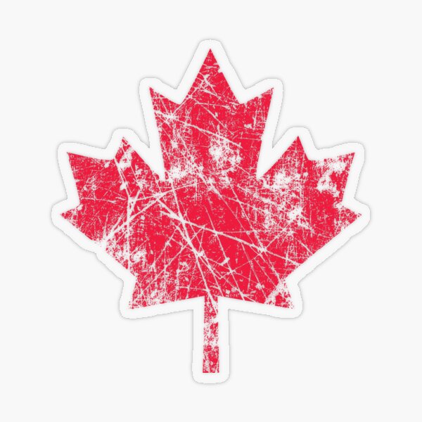 Item preview, Canadian Maple Leaf Grunge Distressed Style in Red designed and sold by Garaga.