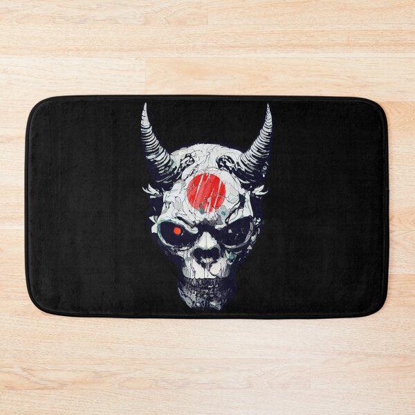 Item preview, Cyberpunk Oni Demon Skull designed and sold by ChasmicArt.