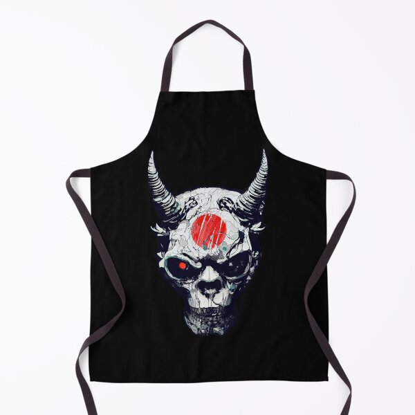 Item preview, Cyberpunk Oni Demon Skull designed and sold by ChasmicArt.