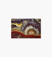 Crazy lace agate gemstone texture Art Board