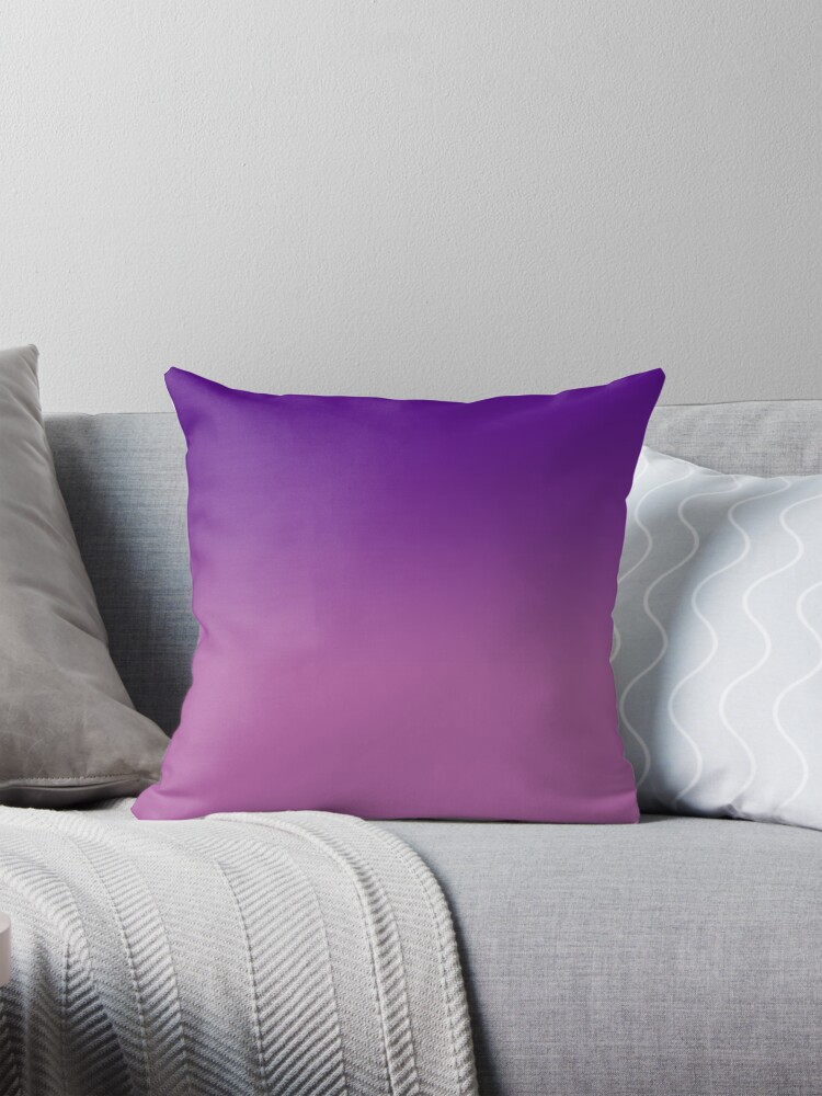 Thumbnail 1 of 4, Pillow, OMBRE Gradient Radiant Orchid/ Indigo designed and sold by ozcushions.