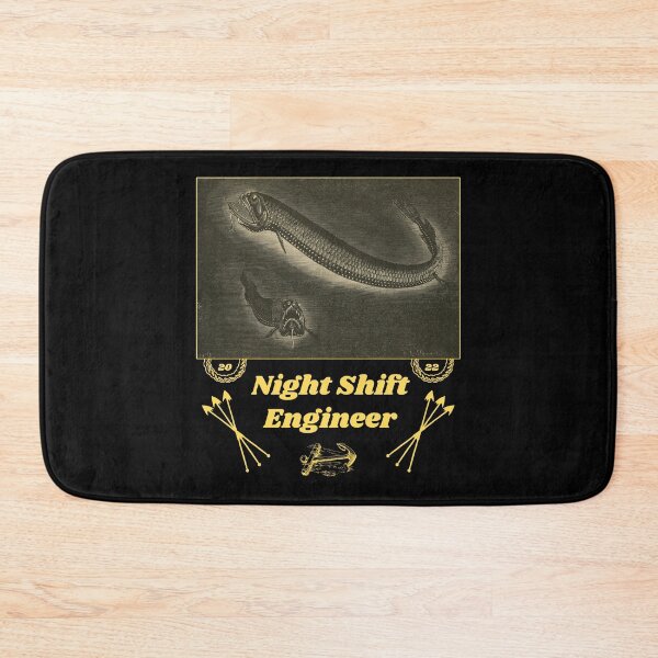 Item preview, 'Night Shift Engineer' Deep Sea Creatures - Funny Job Designs for T-shirts, stickers and other accessories designed and sold by Ridiculam Toga.