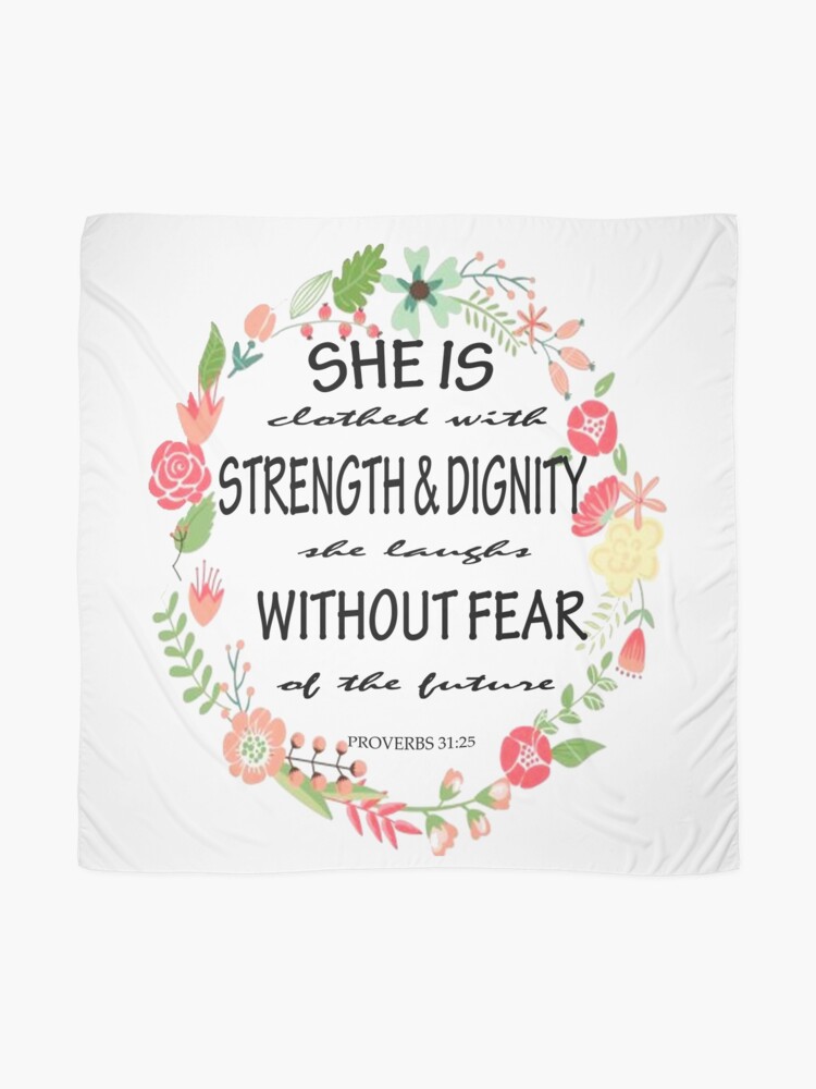 Proverbs 31 25 Bible Verse