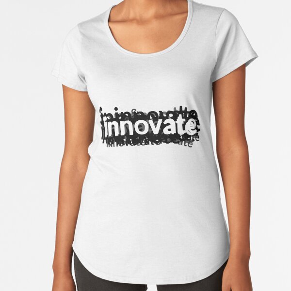 Innovate Word Graphic for Design and Engineering Premium Scoop T-Shirt