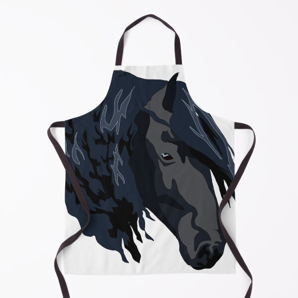Item preview, Speak black horse with a long mane designed and sold by LeahcarsArt.