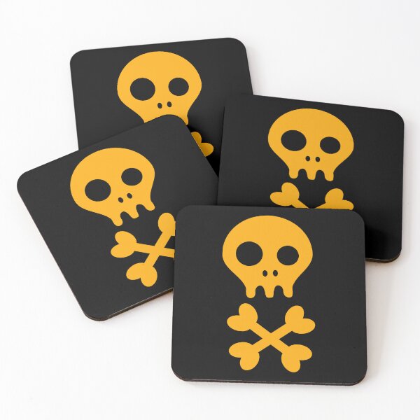 Item preview, orange shade pirate skull pattern designed and sold by The magic  Yellow bus.