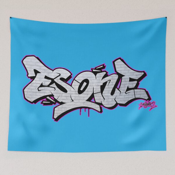 Item preview, SILVER PINK ESONE GRAFFITI BY ESONER designed and sold by GraffitiBomberZ.