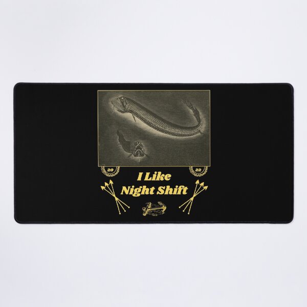 Item preview, 'I Like Night Shift' Deep Sea Creatures - Funny Job Designs for T-shirts, stickers and other accessories designed and sold by Ridiculam Toga.