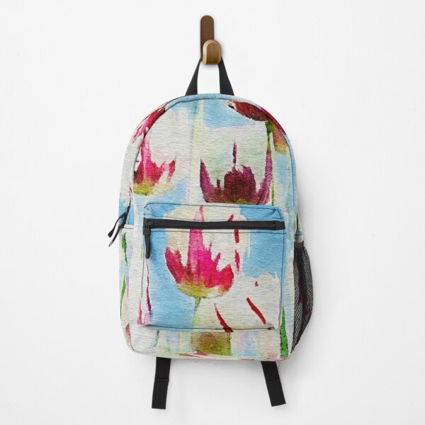 Item preview, Tulip digital watercolour with blue sky as background. designed and sold by AlanBourne.