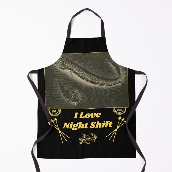 Item preview, 'I Love Night Shift' Deep Sea Creatures - Funny Job Designs for T-shirts, stickers and other accessories designed and sold by Ridiculam Toga.