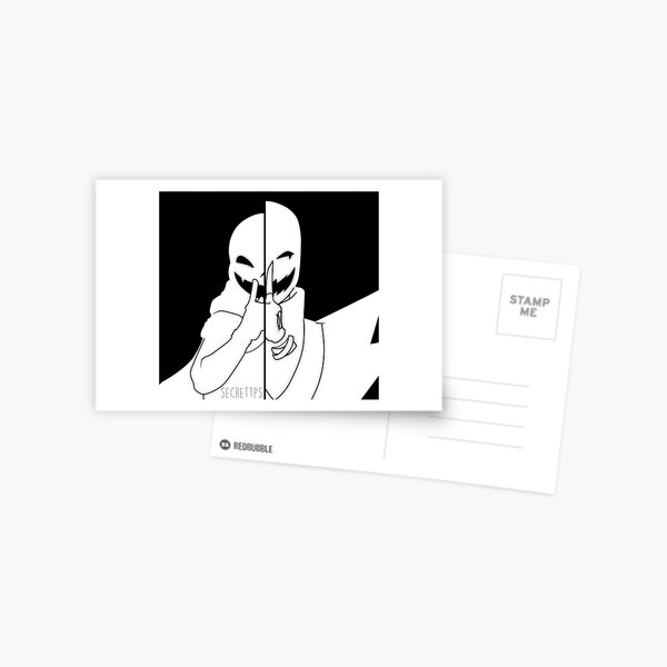 Cross Sans Underverse Postcard by secrettps