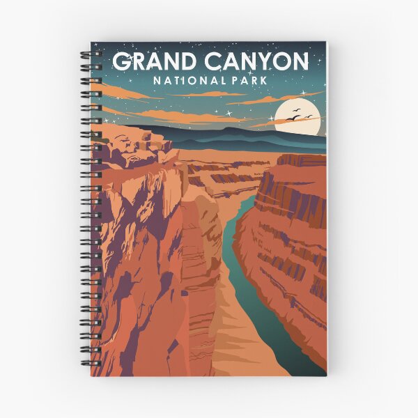 Item preview, Grand Canyon National Park at Night Vintage Minimal retro Travel Poster designed and sold by Stadify.