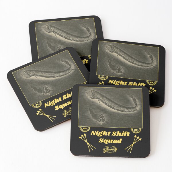 Item preview, 'Night Shift Squad' Deep Sea Creatures - Funny Job Designs for T-shirts, stickers and other accessories designed and sold by Ridiculam Toga.