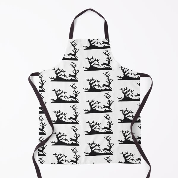 Artikelvorschau, Märchenhaftes Germany Hirsch Wald Vögel Raben Scherenschnitt Silhouette schwarz entworfen und verkauft von G-M-Designs.