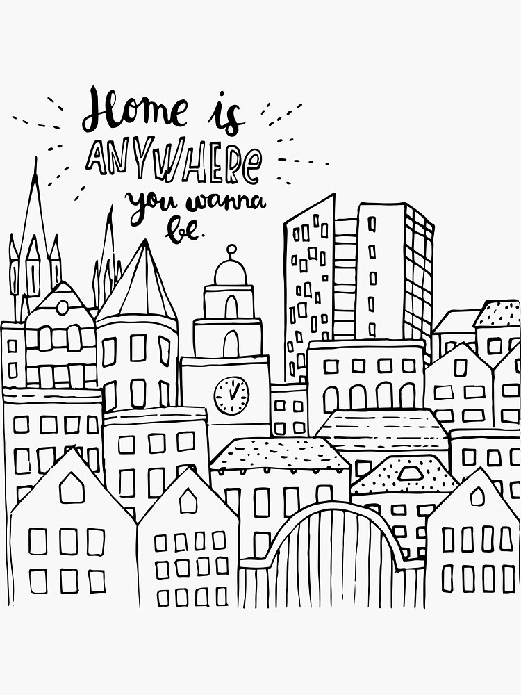 Home is anywhere - Black and White by mirunasfia