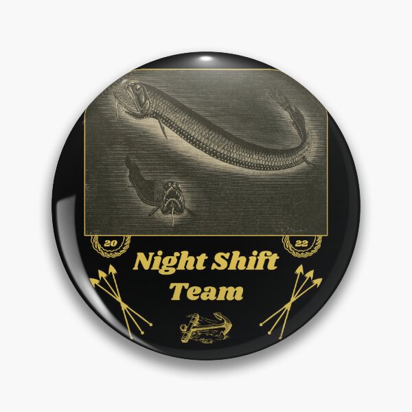 Item preview, 'Night Shift Support' Deep Sea Creatures - Funny Job Designs for T-shirts, stickers and other accessories designed and sold by Ridiculam Toga.