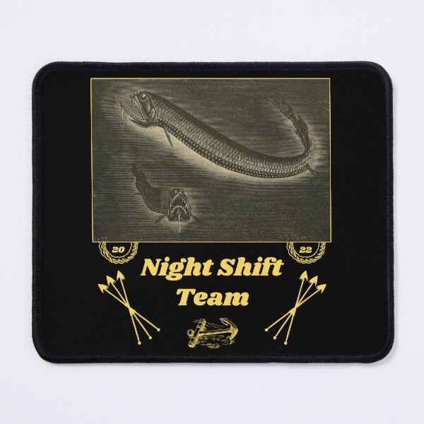 Item preview, 'Night Shift Support' Deep Sea Creatures - Funny Job Designs for T-shirts, stickers and other accessories designed and sold by Ridiculam Toga.