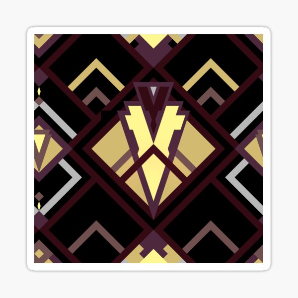 Art Deco Fan Sticker