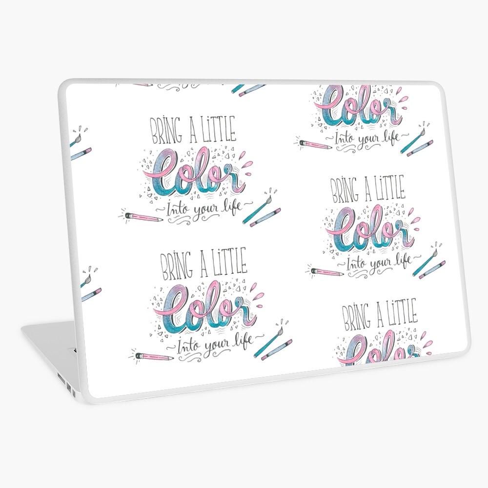 Bring a little color into your life Laptop Skin