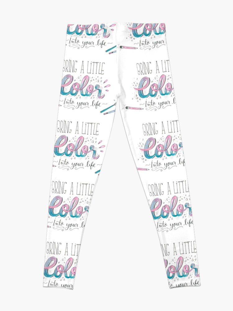 Alternate view of Bring a little color into your life Leggings