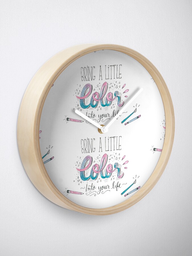 Alternate view of Bring a little color into your life Clock