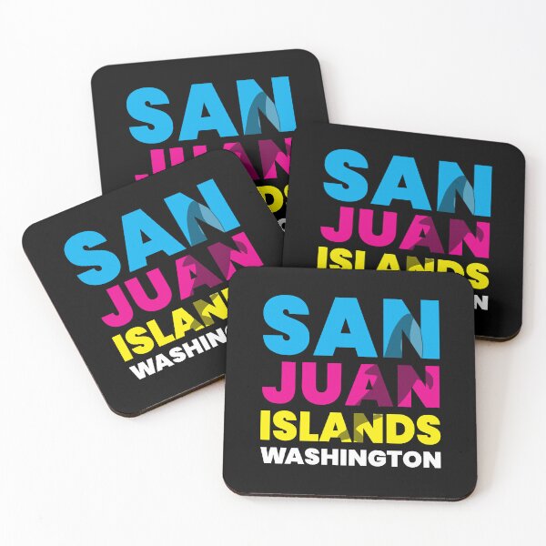 Item preview, San Juan Islands WA Washington Colorful designed and sold by Delightfully Cynical.