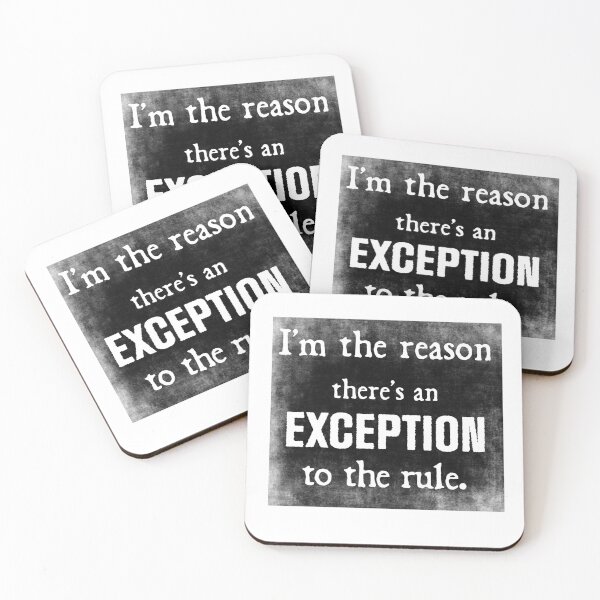 Item preview, I'm the Reason There's An Exception to the Rule designed and sold by KTSubz Faith & Fun Designs.
