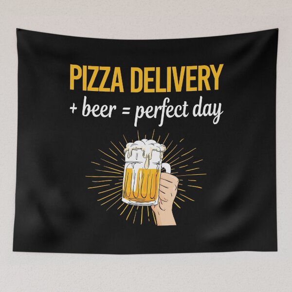 Item preview, Beer Perfect Day Pizza Delivery designed and sold by WigglesDailey.