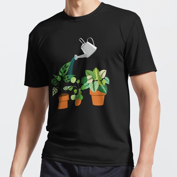 I Wet My Plants - Gardening Design Active T-Shirt
