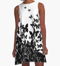 Butterflies Swarming A-Line Dress