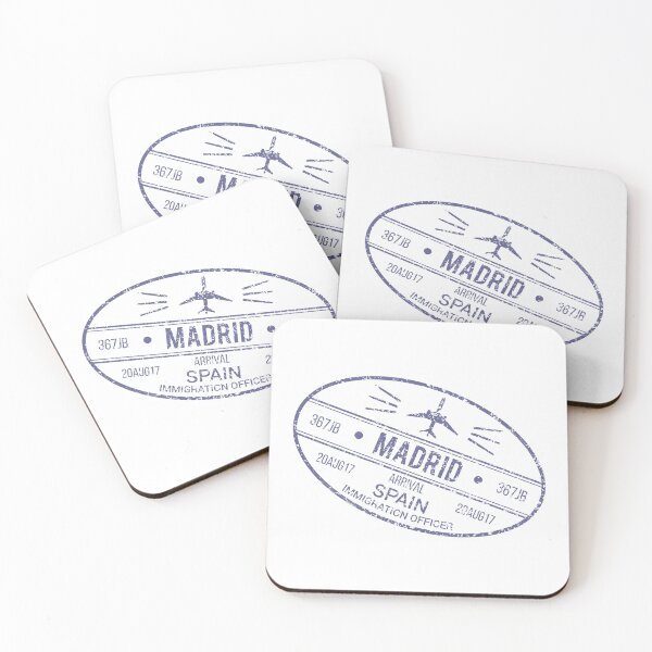 Item preview, passport stamp for Madrid , spain designed and sold by JAG2B.