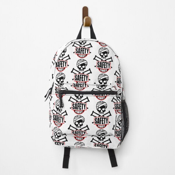 Item preview, Safety First; Skull With Crutches; designed and sold by StickerApe.