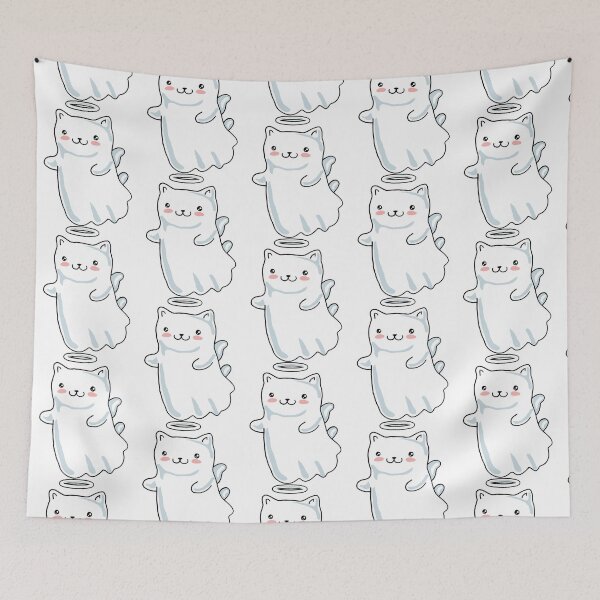 Item preview, Cat Kidston Cute Ghost Cat   designed and sold by TaguritCreation.