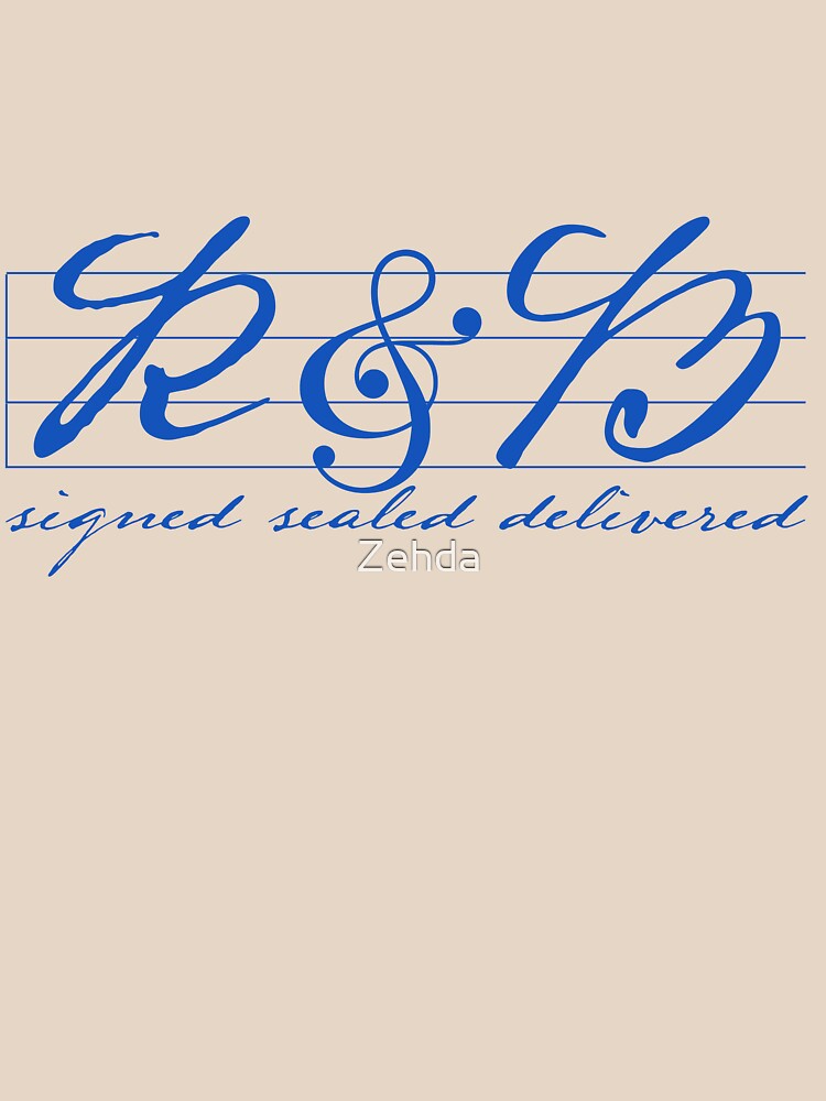 "R & B Signed Sealed Delivered" T-shirt For Sale By Zehda | Redbubble ...