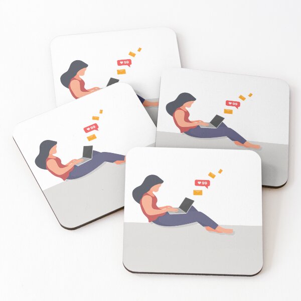 Item preview, Business woman send mails, chatting designed and sold by GraphicMall.