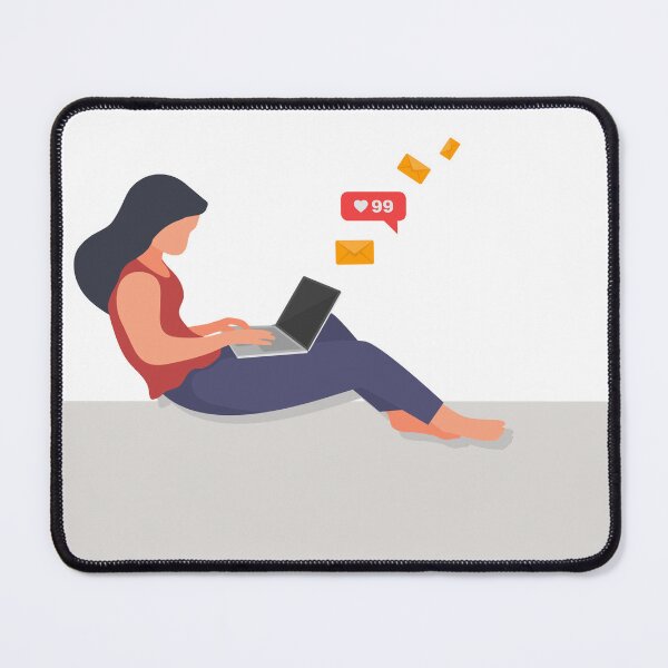 Item preview, Business woman send mails, chatting designed and sold by GraphicMall.