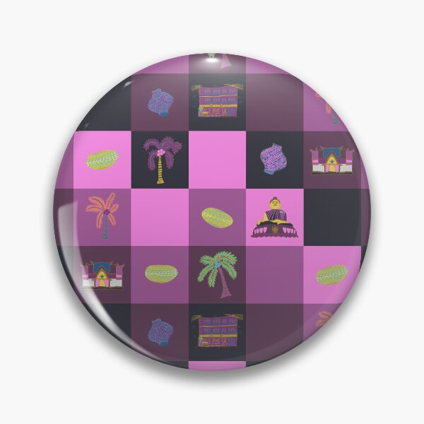 Item preview, Neon Check pattern Phucket Thailand - coral, yellow, purple, blue checker checkerboard designed and sold by Ingrid Poole.