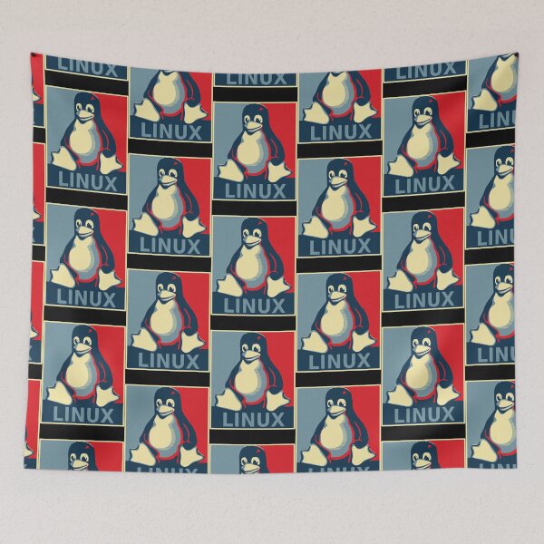 Item preview, Affiche Linux Tux Penguin Obama  designed and sold by TheresaDaniela.