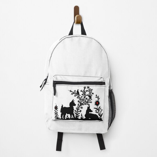 Artikelvorschau, Märchenhaftes Germany Ziege Reh Wald Vögel Raben Scherenschnitt Silhouette schwarz entworfen und verkauft von G-M-Designs.