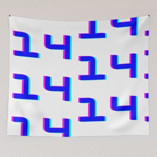 Item preview, number fourteen / Numbers for children designed and sold by Constructive27.