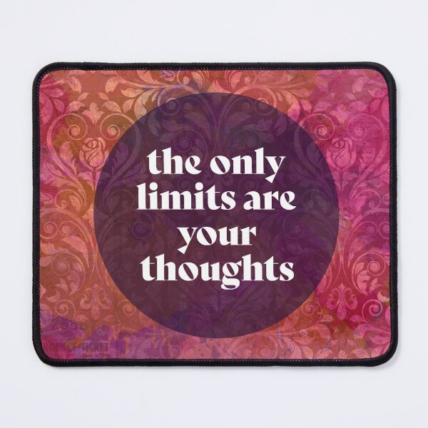 Item preview, The only limits are your thoughts - positive affirmation designed and sold by SirenSeventyOne.