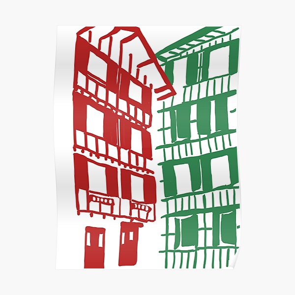 Maisons basques Poster