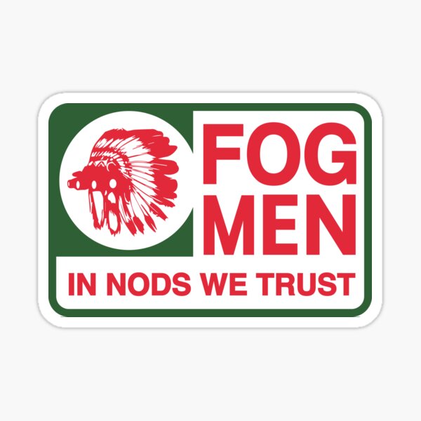 Forward Observations Group Fog Sticker Indian Chief canoe club Sticker