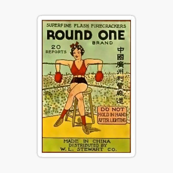 Round One For This Firecracker Sticker