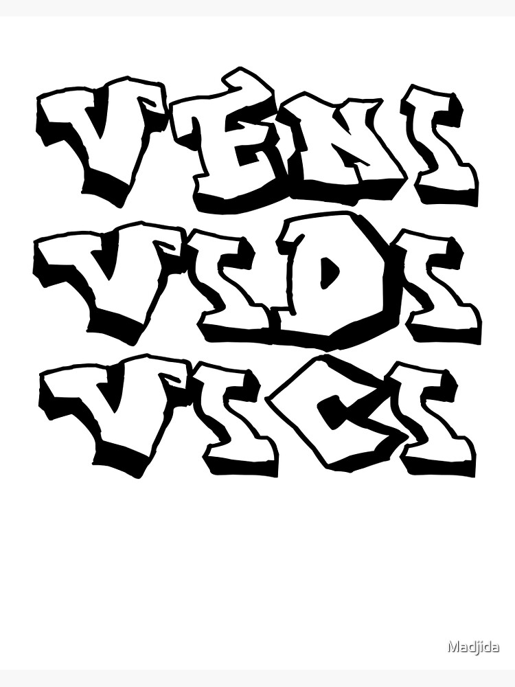 veni vidi vici quote | Art Print