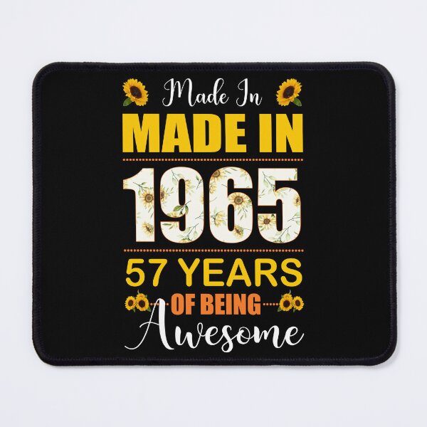 Item preview, Made In 1965 With 57 Years Of Being Awesome Flower designed and sold by leshiarivers.