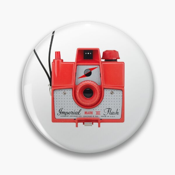 Item preview, Vintage Red Imperial Mark XII Flash Camera designed and sold by vintage-designs.